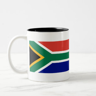 South Africa Flag Two-Tone Coffee Mug