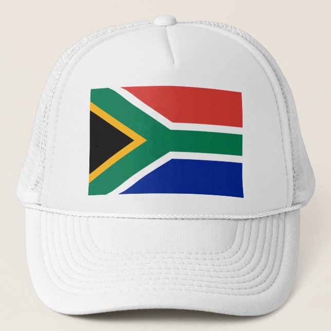 South Africa Flag -  Vlag van Suid-Afrika Trucker Hat (Front)