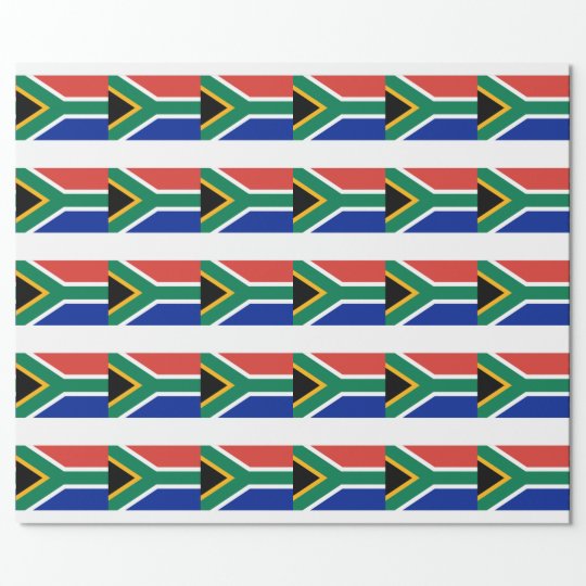 South Africa Flag Wrapping Paper | Zazzle.com.au