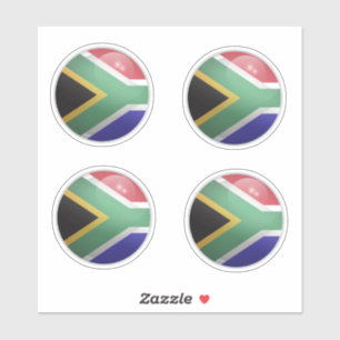 South Africa Glossy Circle Flag