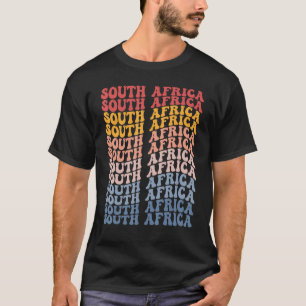 South Africa Groovy Retro South African T-Shirt