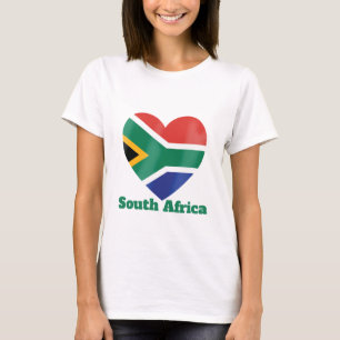 South Africa Heart Flag T-Shirt