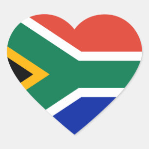 south africa heart sticker