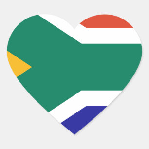 South Africa Heart Sticker