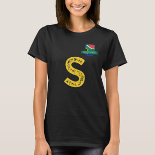 South Africa Human-Flag Group Letter S South Afric T-Shirt