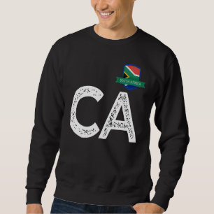 South Africa Human-Flag Letter C and A South Afric Sweatshirt