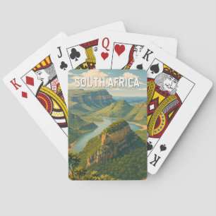 South Africa Illustration Travel Art Vintage Playing Cards
