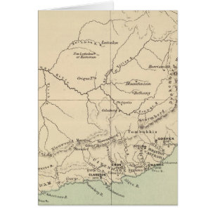 South Africa Lithographed Map