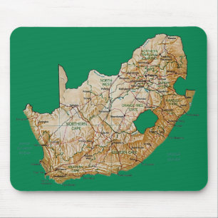 South Africa Map Mousepad