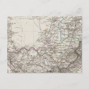 South Africa Map Postcard