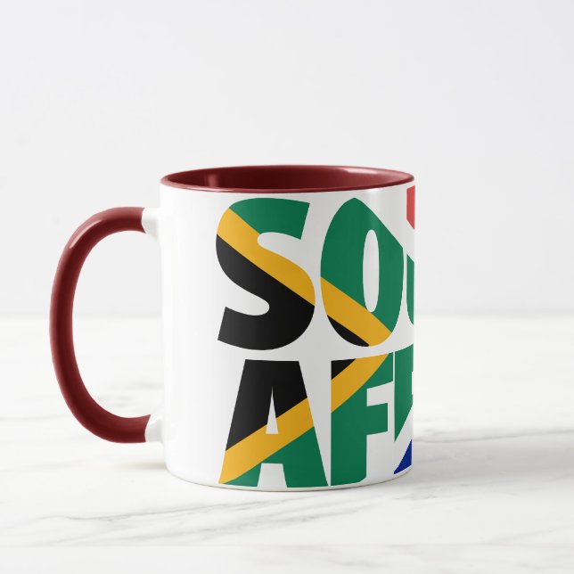 South Africa Roots South African Flag Braai Mug (Left)