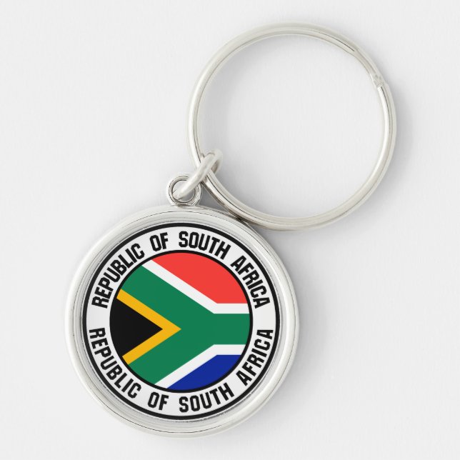 South Africa Round Emblem Key Ring (Front)