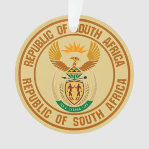 South Africa Round Emblem Ornament