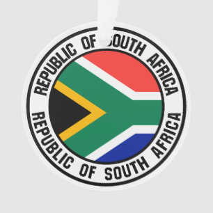 South Africa Round Emblem Ornament