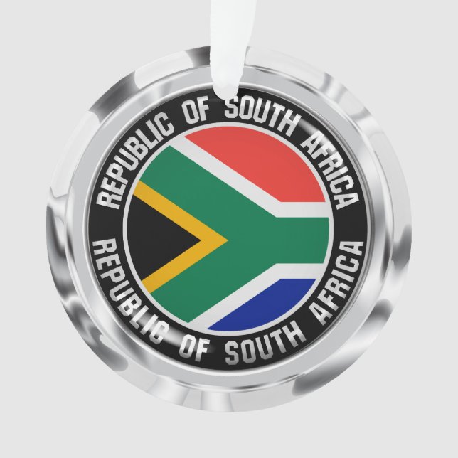 South Africa Round Emblem Ornament (Front)