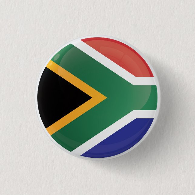 South Africa  Round Icon Flag 3 Cm Round Badge (Front)