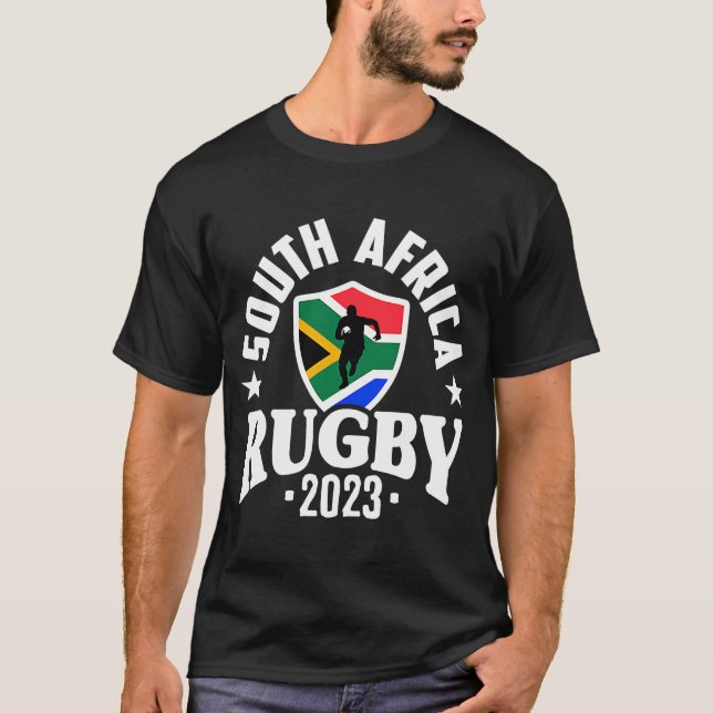 South Africa Rugby South African Rugby Team Suppor T-Shirt (Front)