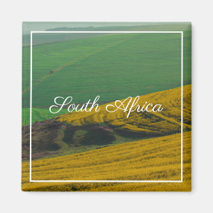 South Africa Rural Landscape Canola Fields Magnet