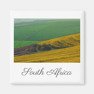 South Africa Rural Landscape Canola Fields Magnet