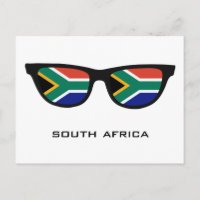 South Africa Shades custom text & colour postcard