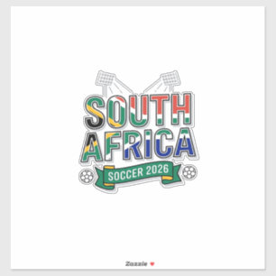 South Africa Soccer 2026 Soccer Bold Country Typog