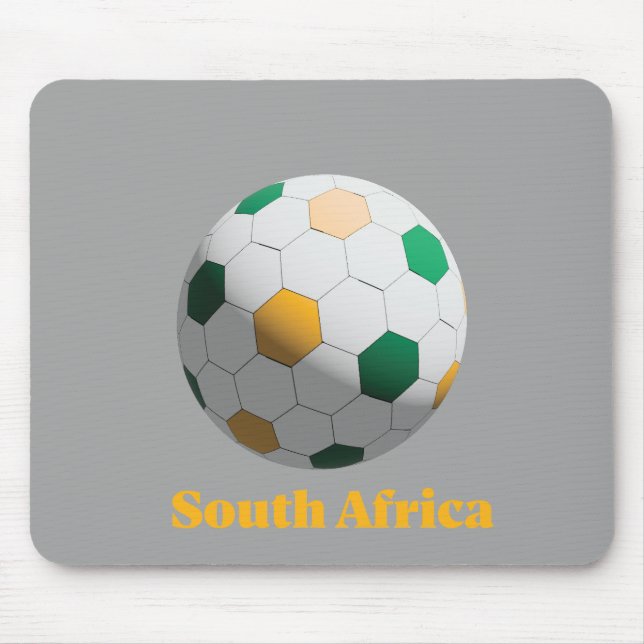 South Africa Soccer Mouse Pad (Front)