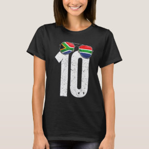 South Africa Soccer Player Number 10 South African T-Shirt