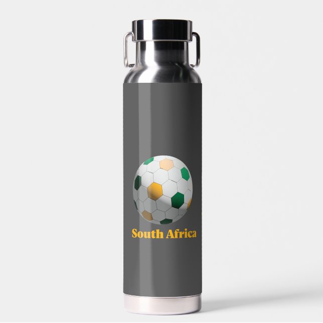South Africa Soccer Water Bottle (Front)