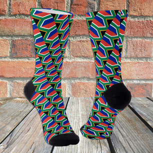 South Africa Socks, patriotic fashion African Flag Socks