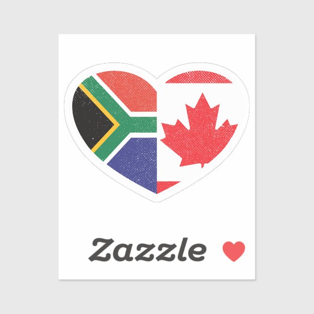 South Africa South African Canada Canadian Heart (Sheet)