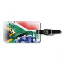 South Africa Springbuck Flag Luggage Tag