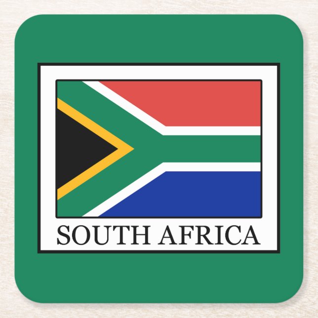 South Africa Square Paper Coaster (Front)