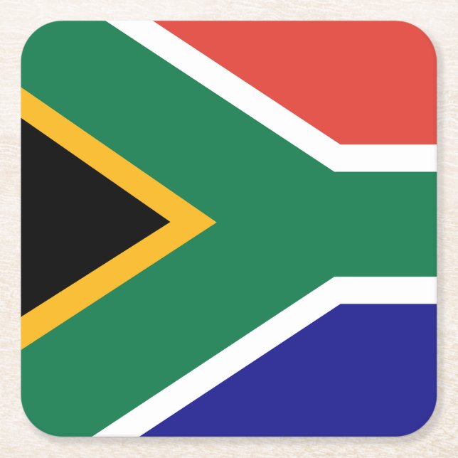 South Africa Square Paper Coaster (Front)