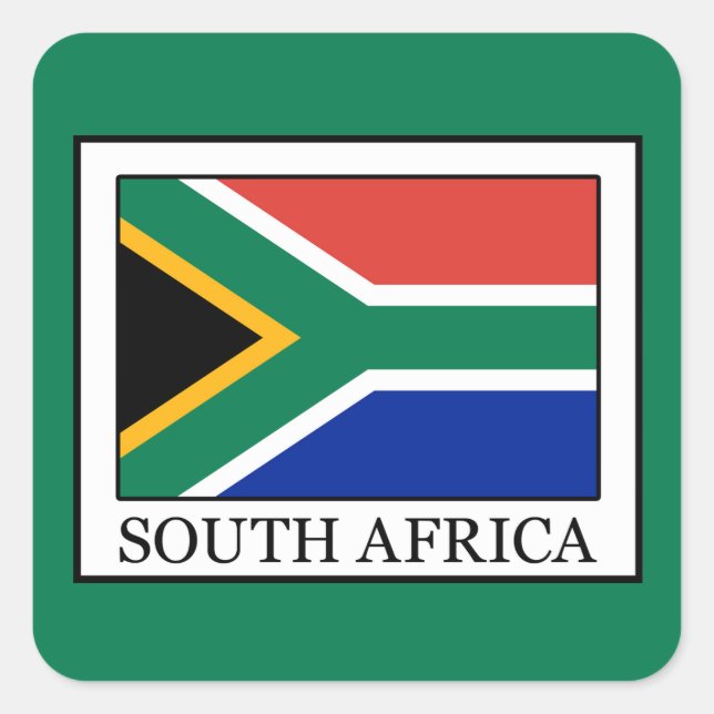 South Africa Square Sticker (Front)