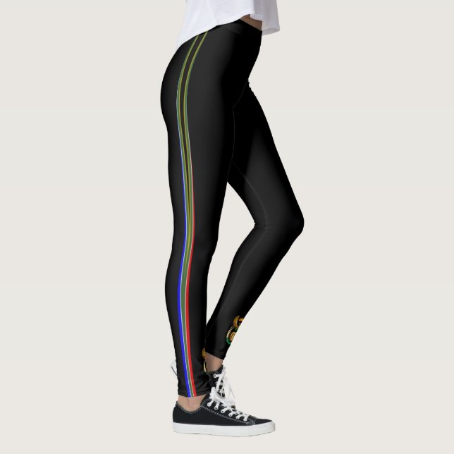 South Africa stripes flag Leggings (Right)