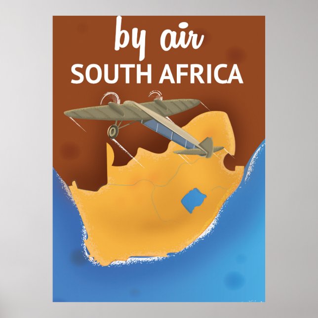 South Africa Vintage Travel poster (Front)