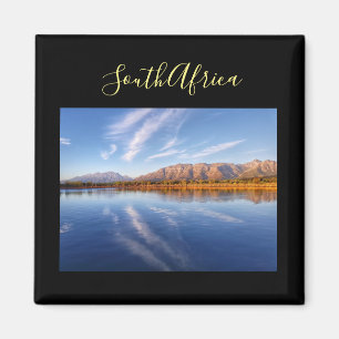 South Africa Water Mountains Lake Landscape Magnet