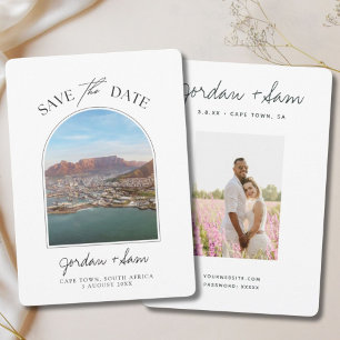South Africa Wedding Cape Town Save the Date Photo Invitation