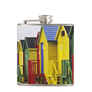 South Africa, Western Cape, St James. Colourful Hip Flask