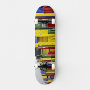 South Africa, Western Cape, St James. Colourful Skateboard