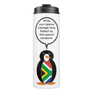 South Africa Wildlife Penguin Personalised Gift Thermal Tumbler