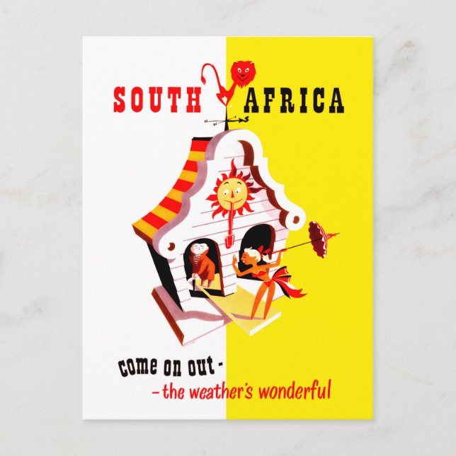 South Africa, wonderful weather pointer, vintage Postcard (Front)