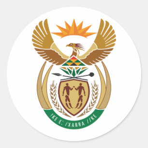 South Africa ZA Classic Round Sticker