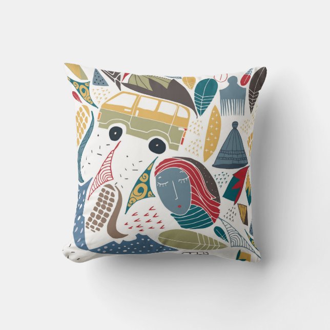 South African / african design / shweshwe Cushion (Front)