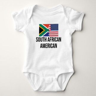 South African American Flag Baby Bodysuit