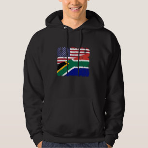 South African American Flag South Africa Pride Pat Hoodie