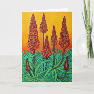 South African Fireball Greeting Card, Lisa Lorenz Card
