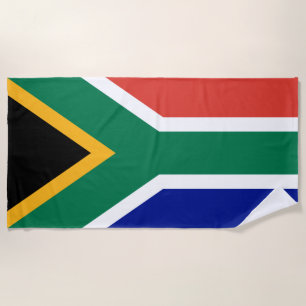 South African Flag Beach Towel