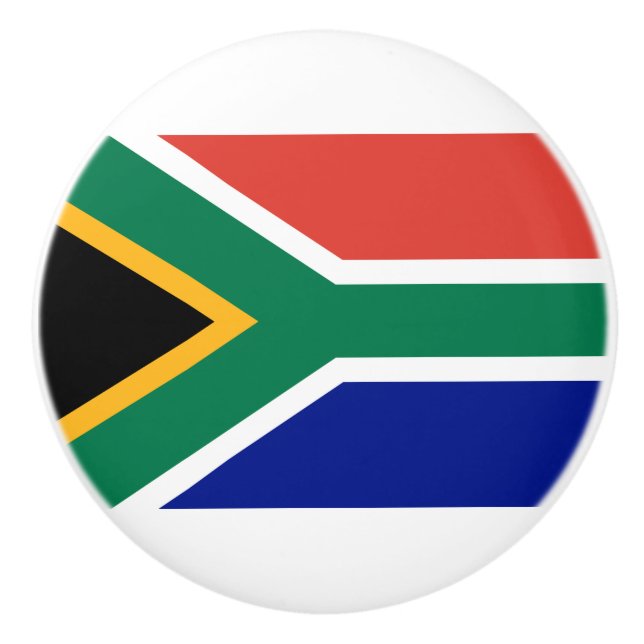 South African Flag Ceramic Knob (Front)
