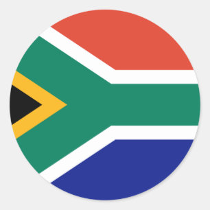 South African Flag Classic Round Sticker